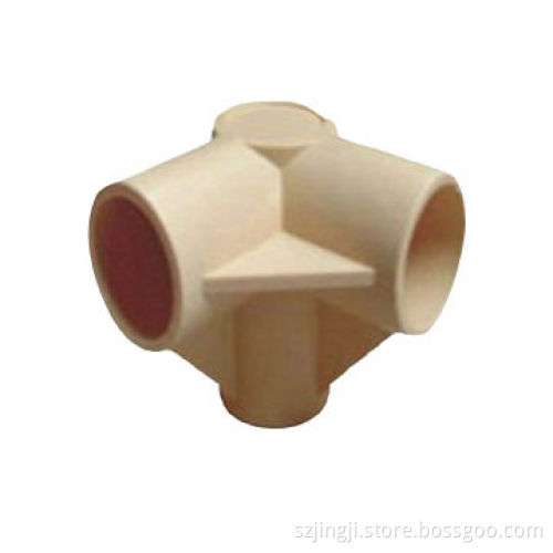 Diameter 28mm Plastic Lean Pipe Joints, with Beige and Ivory Color